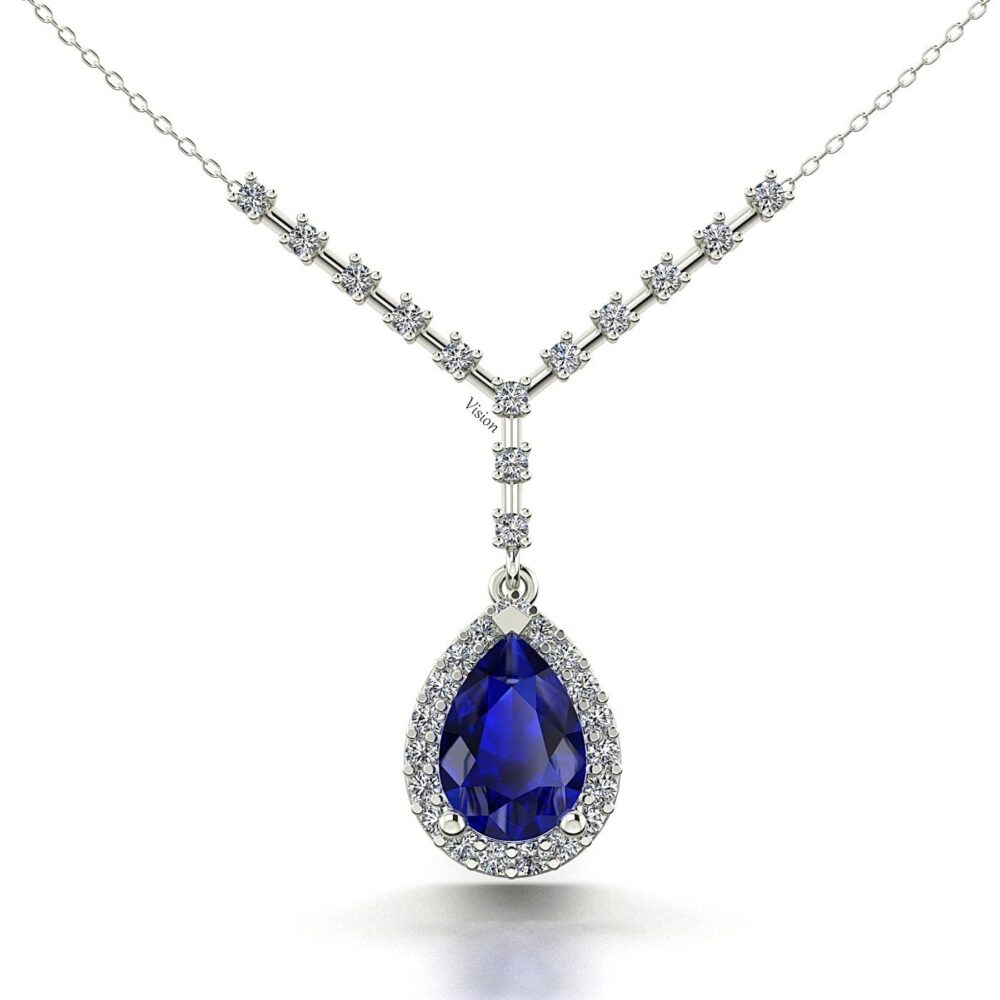 rend Perspective Anisotropic White White Gold Sapphire Blue Diamond