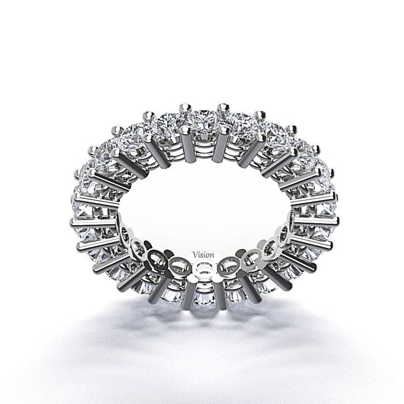 tamtur 0.10 ct yuvarlak tek tırnak çift bant yan
