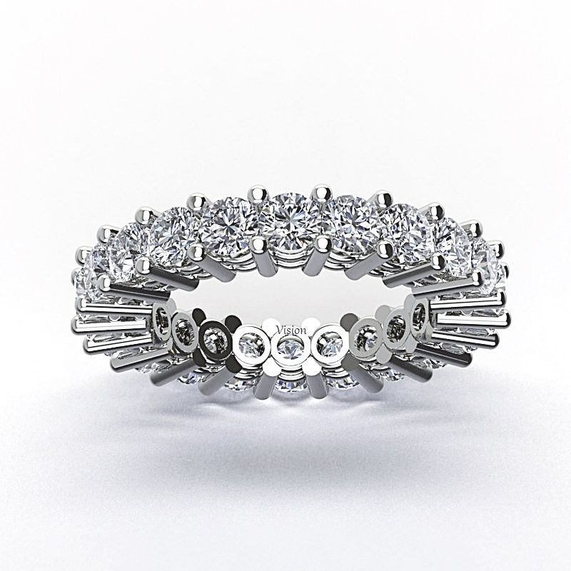 tamtur 0.10 ct yuvarlak tek tırnak çift bant üst
