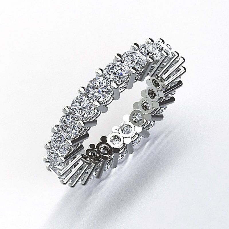 tamtur 0.10 ct yuvarlak tek tırnak çift bant