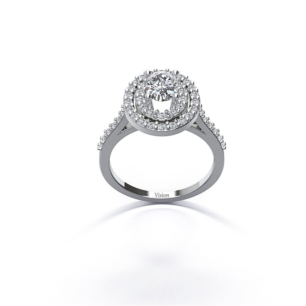 tek kol yan 3 Beyaz Altin Diamond