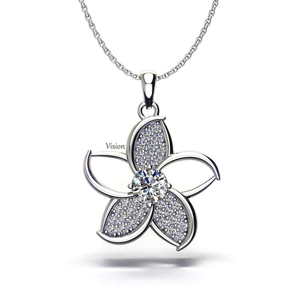 içek kolye Perspective 1 Beyaz Altin 1 Diamond e