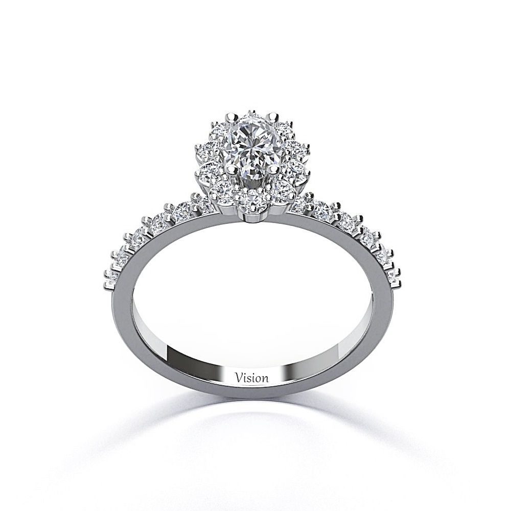 oval tektas Perspectiveyan Anisotropic White Beyaz Altin 1 Diamond