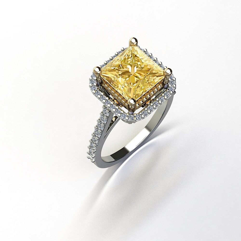 kabaralı sitrin yüzük