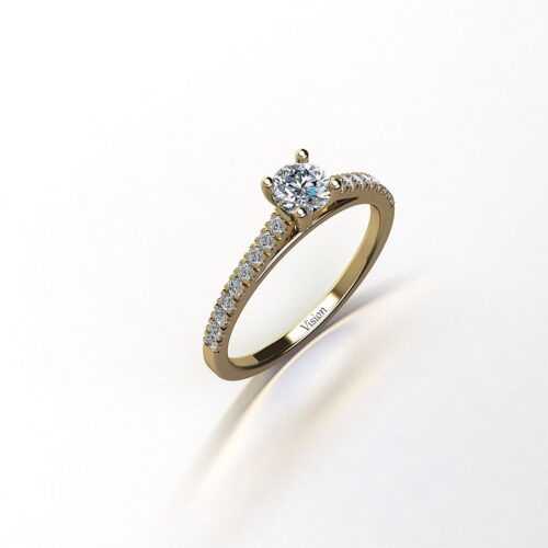 mikro tektas Perspektif Anisotropic White Yesil Altin Diamond