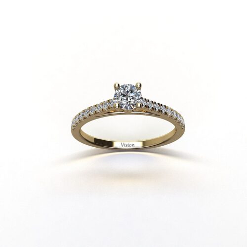 mikro tektas ust Anisotropic White Yesil Altin Diamond