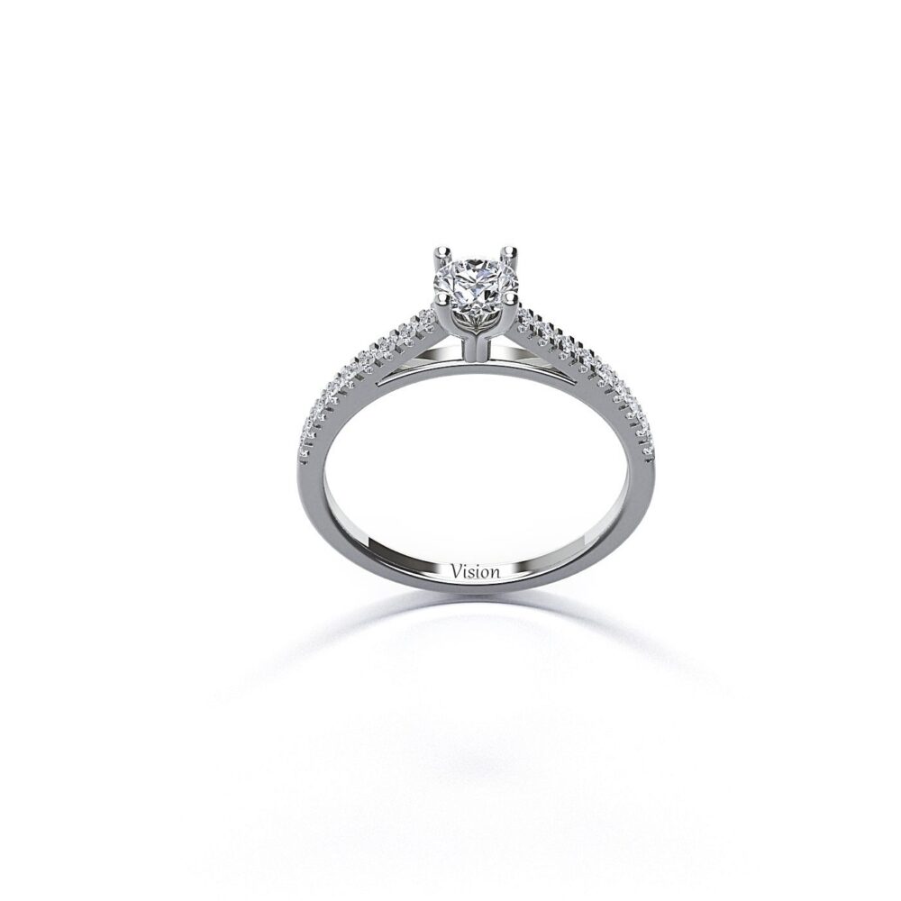 mikro tektas yan Anisotropic White Beyaz Altin Diamond