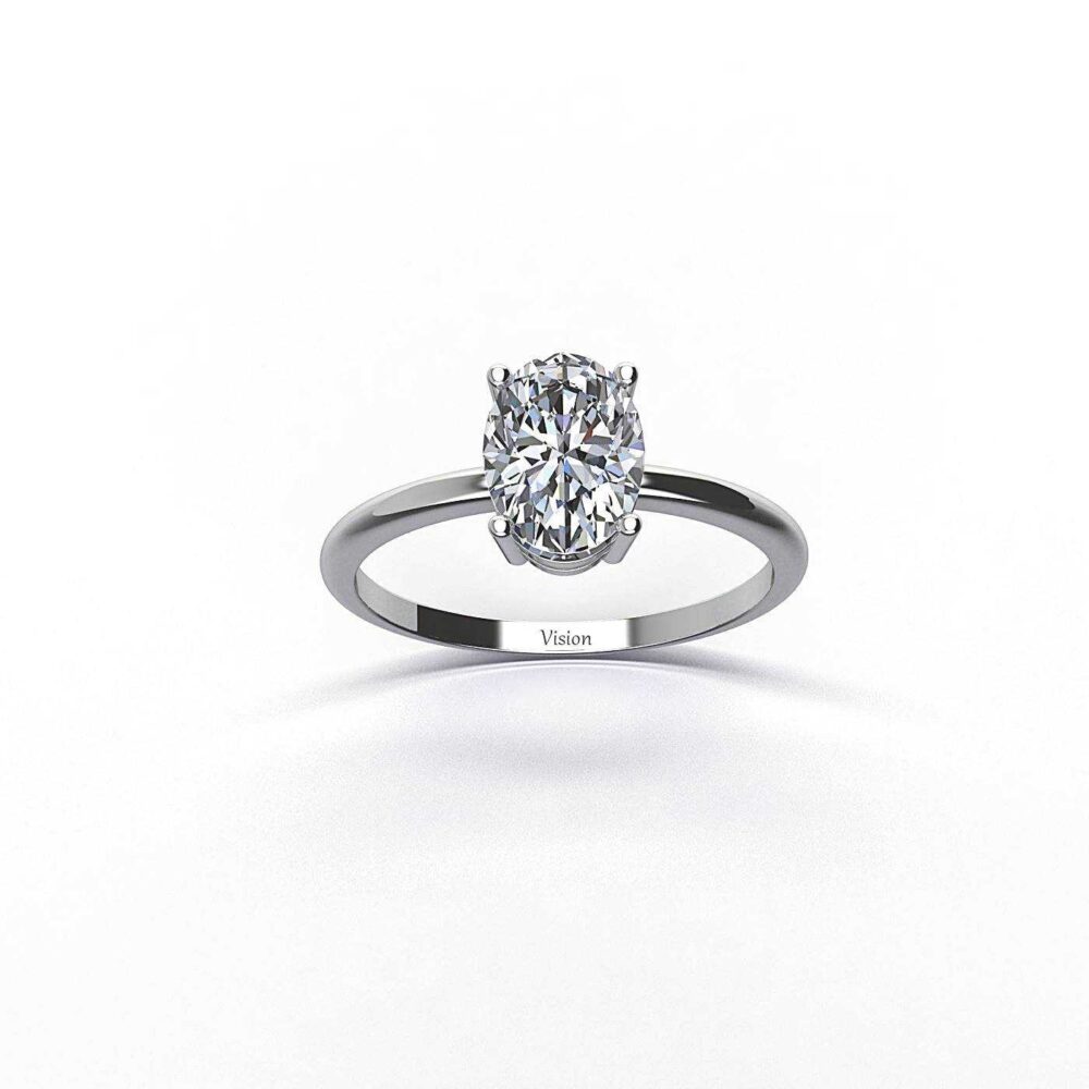 1 ust 1 Diamond Beyaz Altin