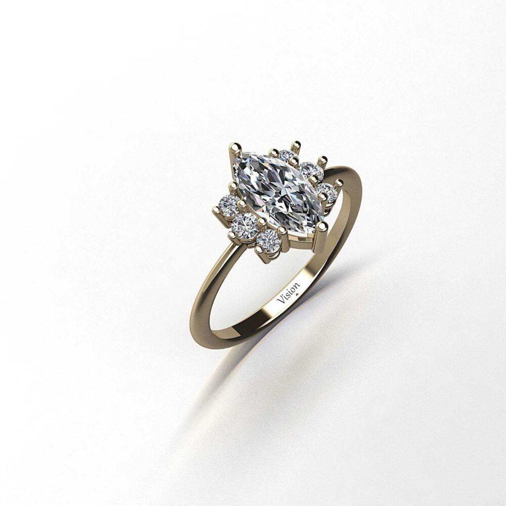 markiz ve tesevili yz Perspektif 1 Yesil Altin Diamond Diamond