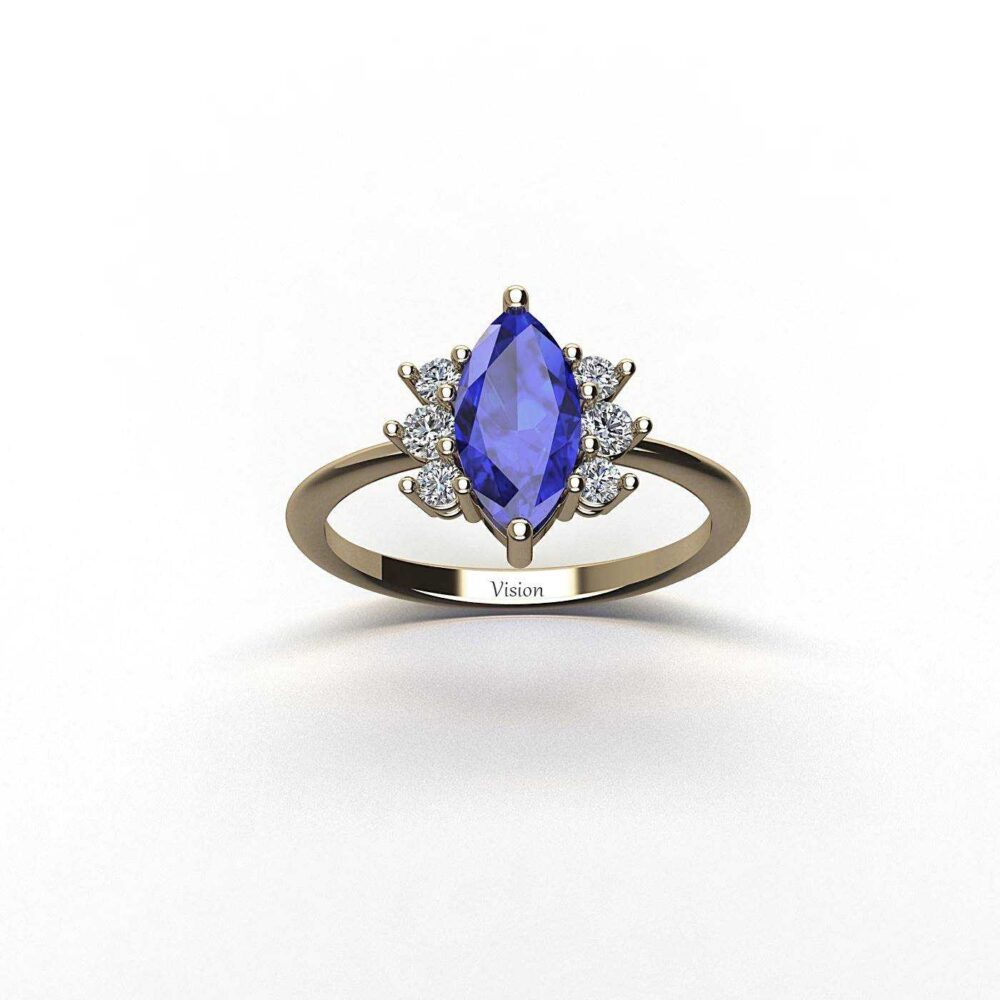 markiz ve tesevili yz ust 1 Yesil Altin Sapphire Blue Diamond