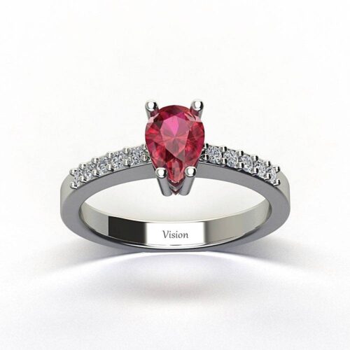 vision pirlanta damla kesim yakut yuzuk