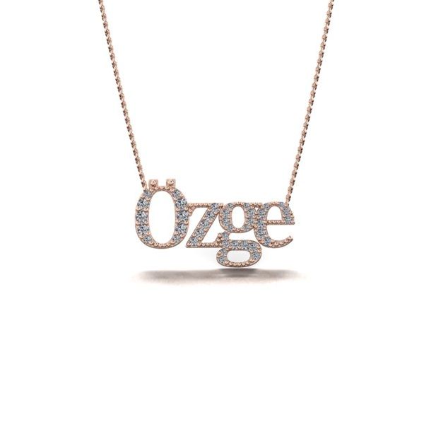 zge isimli kolye kırmızı