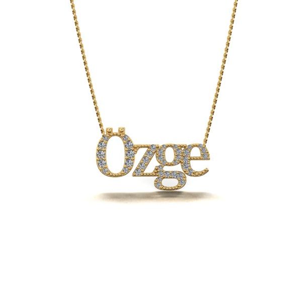 zge isimli kolye yeşil