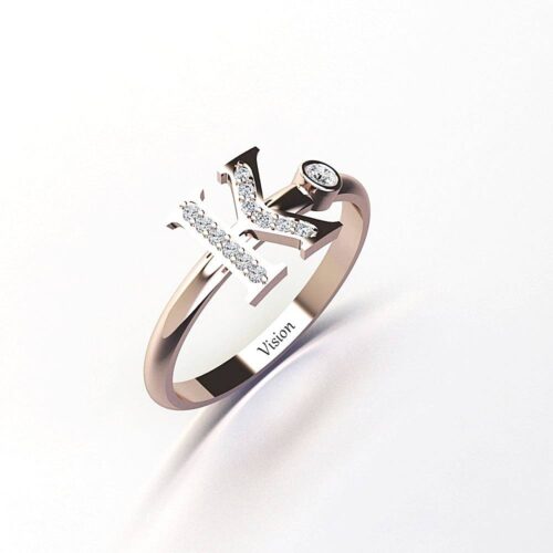 vision pirlanta harf yuzuk 039