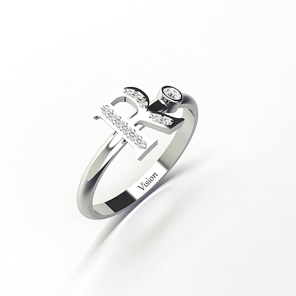 vision pirlanta harf yuzuk 059 vision pirlanta harf yuzuk 059