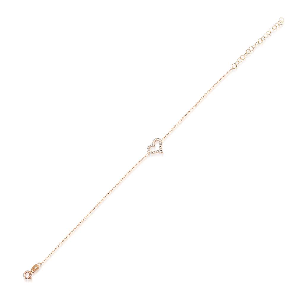 pirlanta kalp bileklik