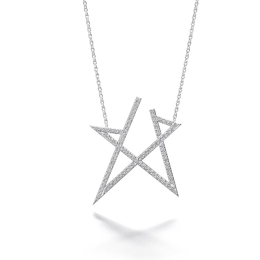 vision pirlanta yildiz kolye 00001