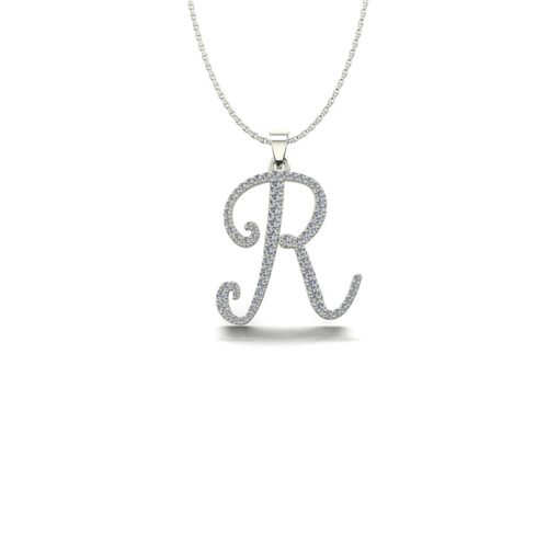 visionpirlanta harf kolye 097